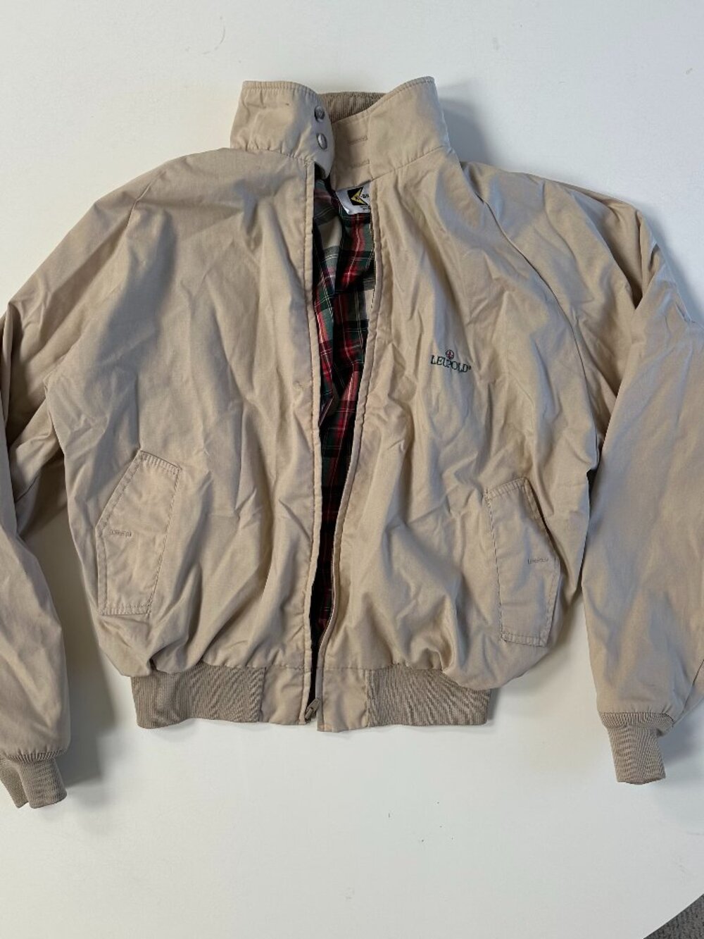 Vintage Khaki Golf Bomber Jacket XL